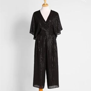 NWT ModCloth Twinkle Like Starlight Wide-Leg Jumpsuit Size Small